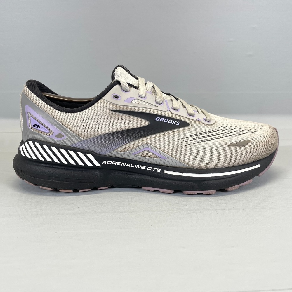 Brooks Adrenaline GTS 23 Shoes Womens Size 10 D Wide Gray Mesh Athletic Sneakers
